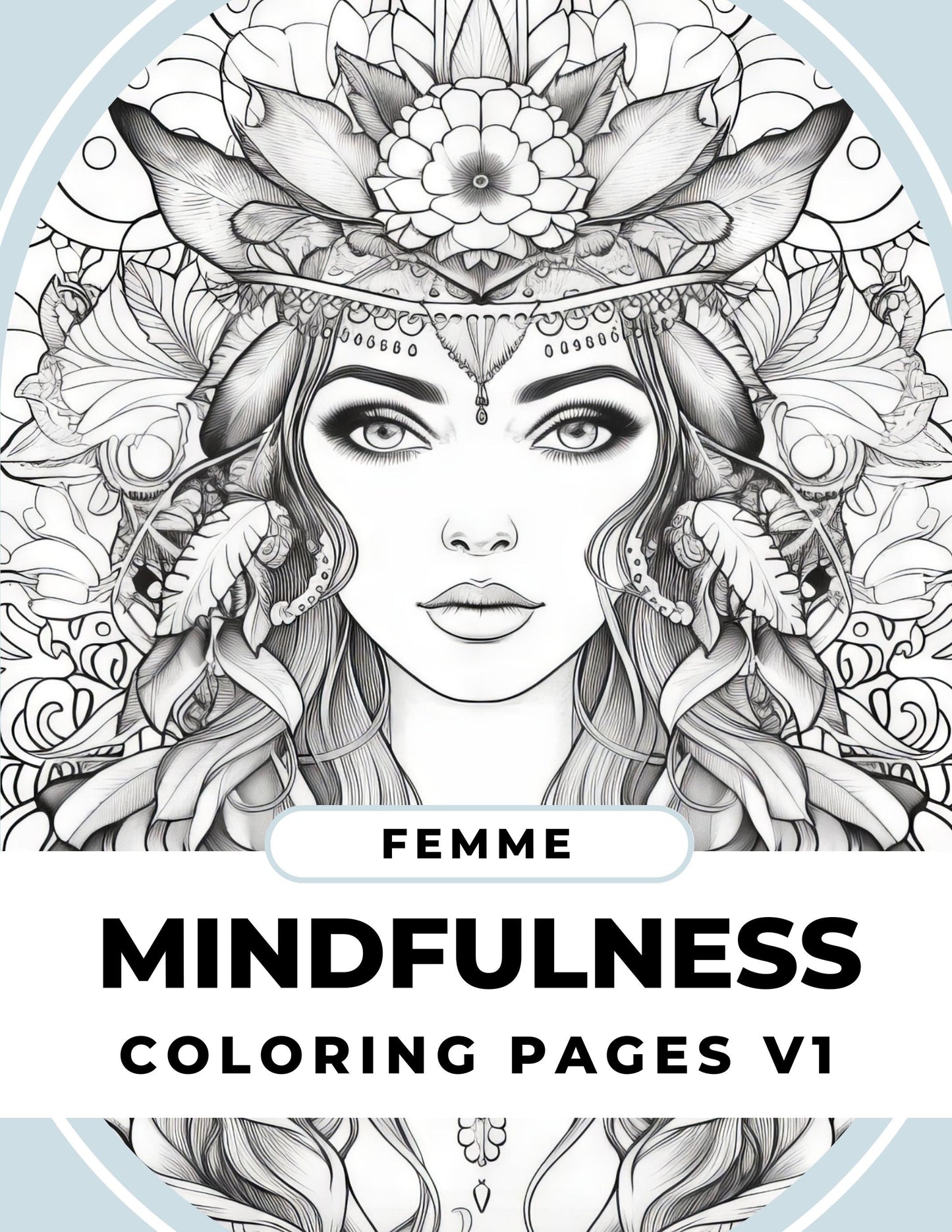 Femme Coloring Pages V1 – Elegant Printable Women’s Coloring Pages for Relaxation & Creativity