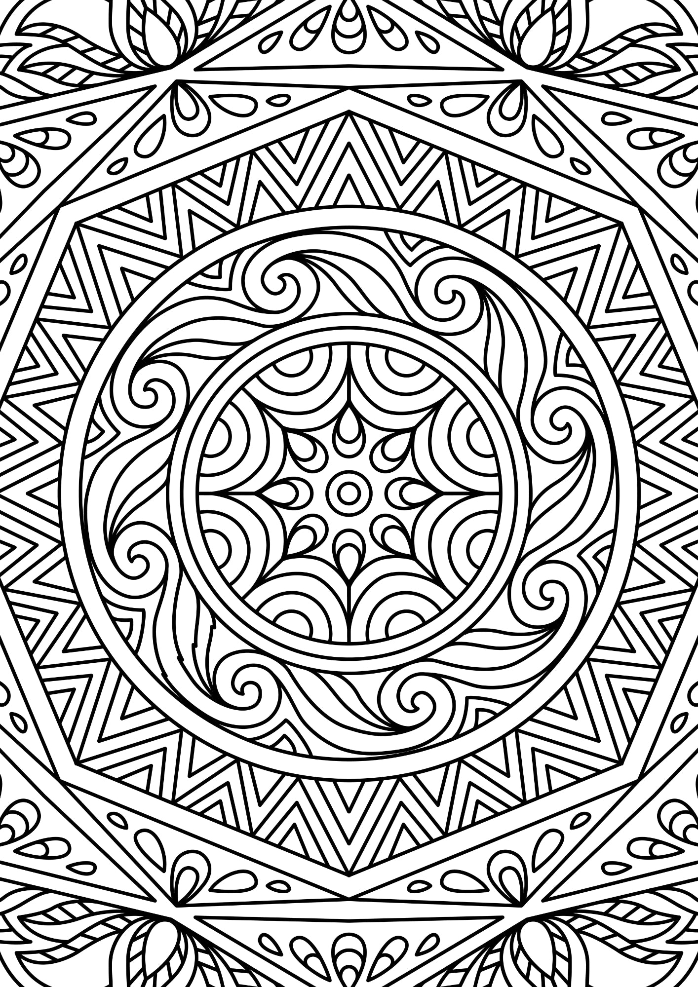 Mandala Coloring Book 2 – 30 Relaxing Mandalas for Adults | Stress Relief Coloring Pages | Mindfulness Gift for Art Lovers