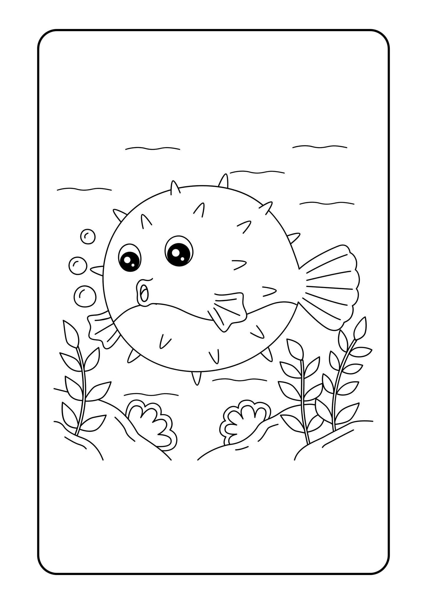 Sea Animal Coloring Book