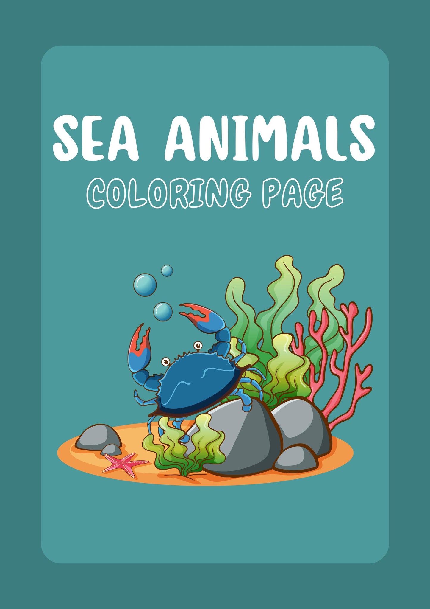 Sea Animal Coloring Book