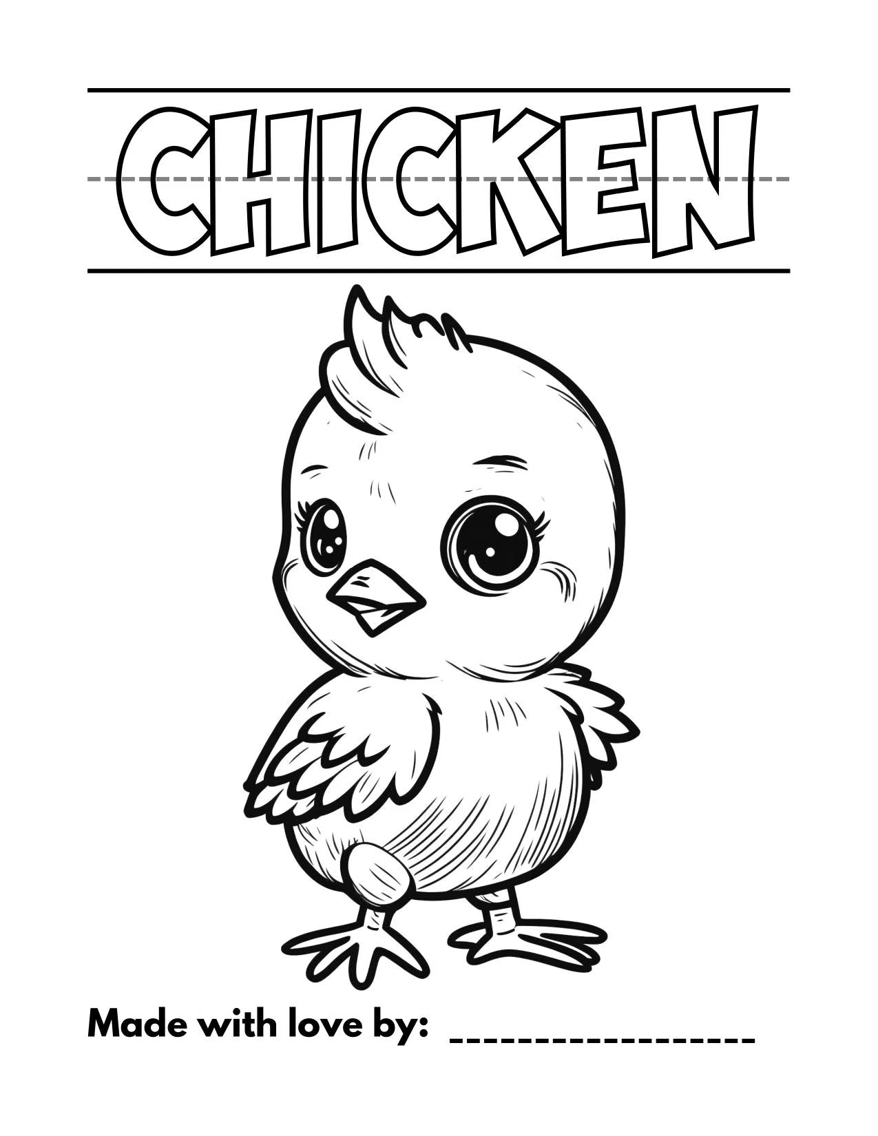 Farm Animals Coloring Book - "My First Farmhouse Animals" Educational Activity for Toddlers, Baby's First Coloring Book, Preschool Learning