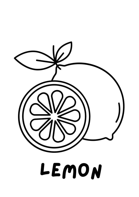 Fruits Coloring Book