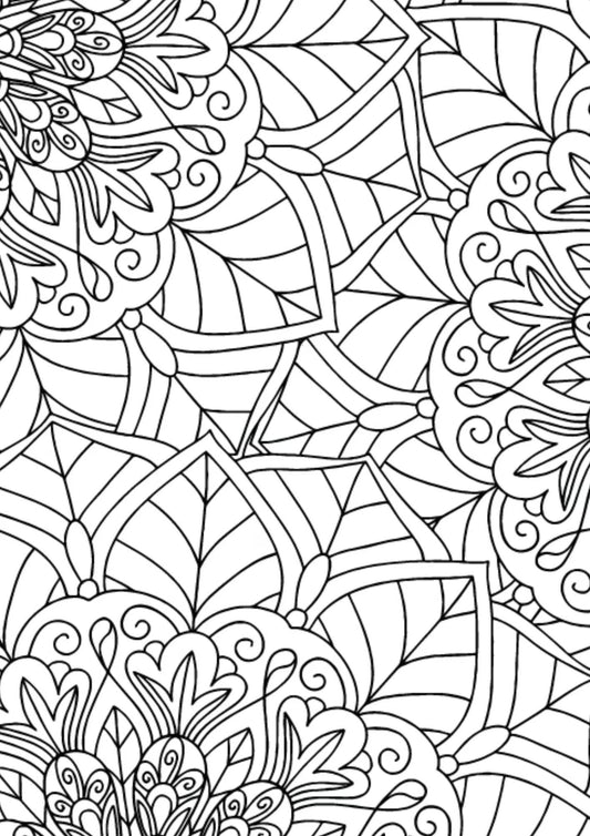 30 Mandalas for Relaxation & Mindfulness – Printable Adult Coloring Book (Digital Download)